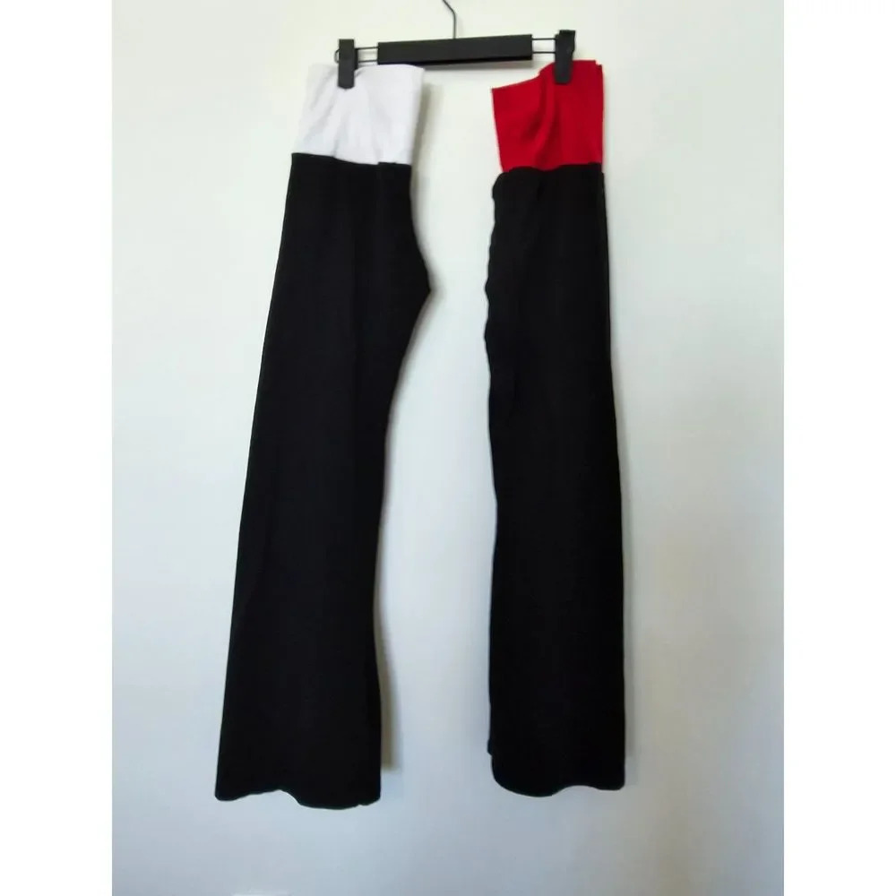 Yoga Pants: 2 Pairs Red/White and black - Picture 2 of 6